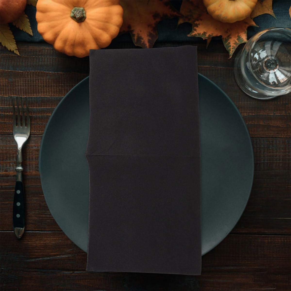 VICASKY Servilletas de Papel Negro Desechables para Fiesta y Cena, Diseño Grueso y Absorbente, Paquete de 100 Unidades para Entretenimiento Diario y Eventos Elegantes