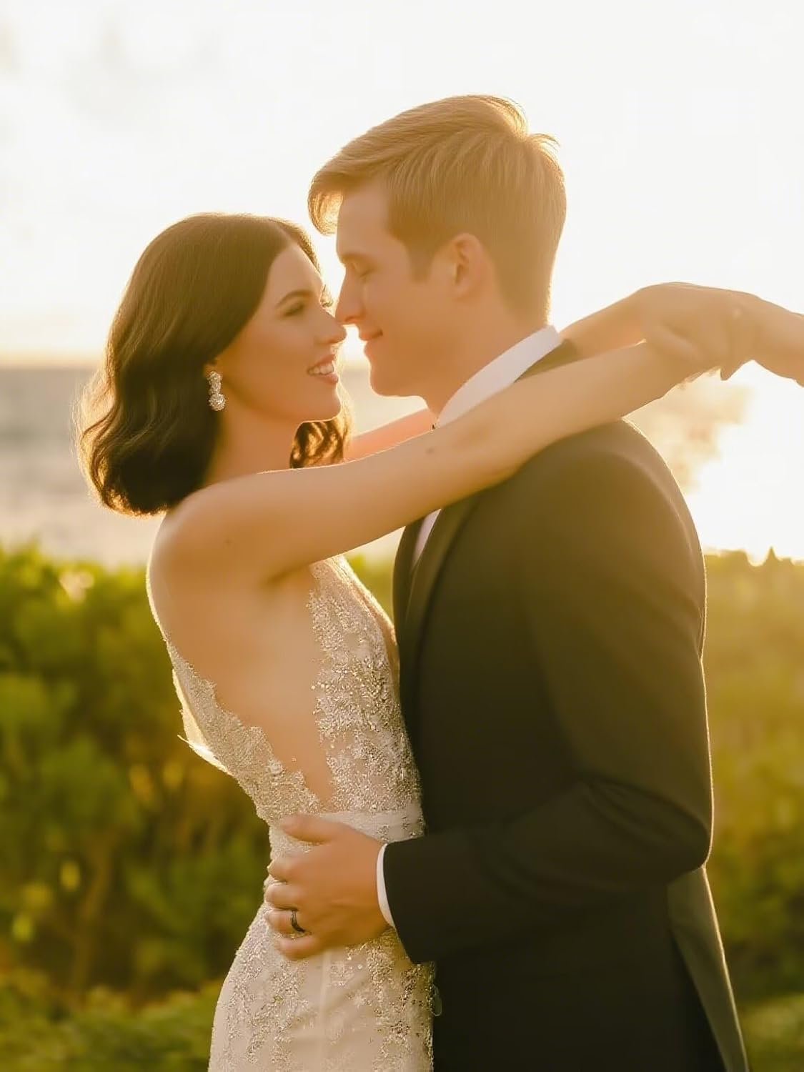 Mens Linen Suit 2 Piece Slim Fit Lightweight Summer Beach Wedding Groomsmen Prom Tuxedos Blazer Pants Set