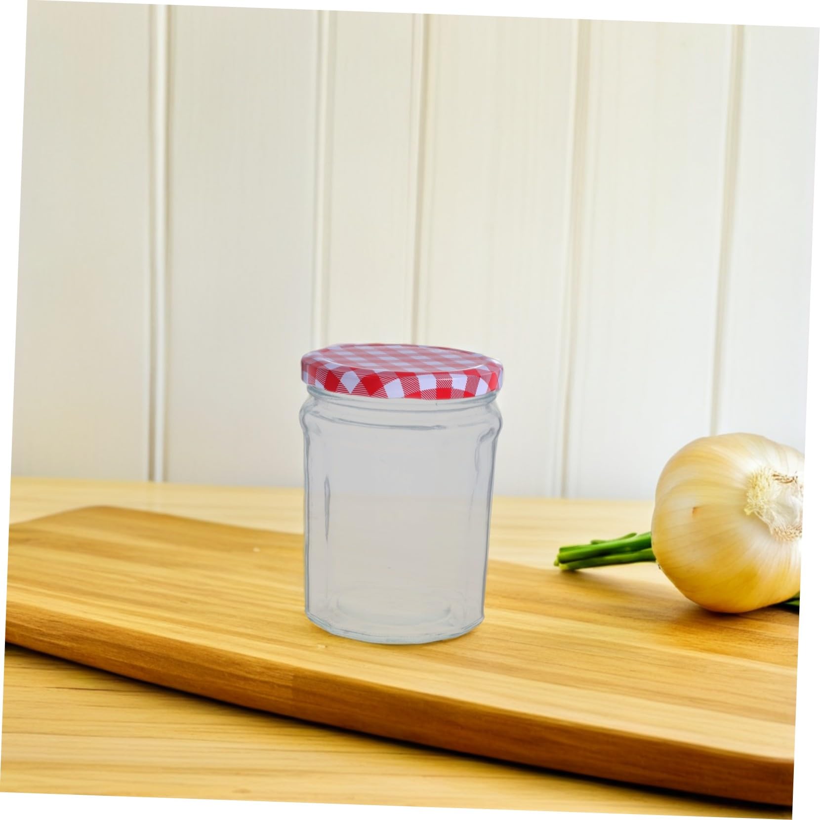 SOLUSTRE 6 Piezas Frascos de Vidrio Hexagonales para Conservas con Tapas Herméticas Tarros para Almacenamiento de Especias Mermeladas y Alimentos Resistentes Temperaturas