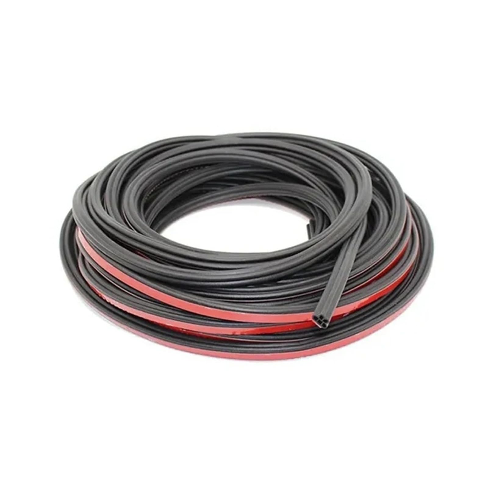 Sifusm One Color Rubber Seal 5/8/10M Double Layer Car Door Rubber Seal Stripe Noise Insulation Sealing Strip For Truck Hood Sealant Sound Tape Strip(5M)