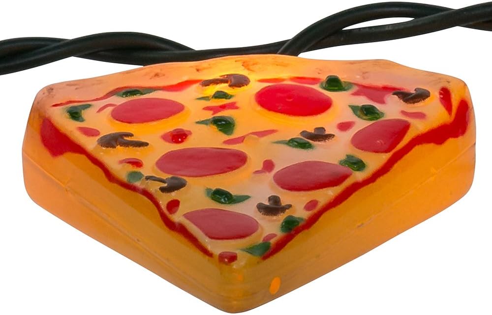 Kurt Adler Indoor/Outdoor 10-Light Pizza Light Set