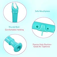 Vista 3 de Mr.Power Flauta Dulce Soprano Estilo Alemán Clave de Do, Flautas Dulces de Regalo para Principiantes, Práctica, Educación, Actuación, Interpretación