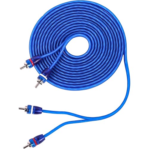 Skar Audio 12-Foot 2-Channel Twisted Pair RCA Interconnect Cable - SKAR2CH-RCA12