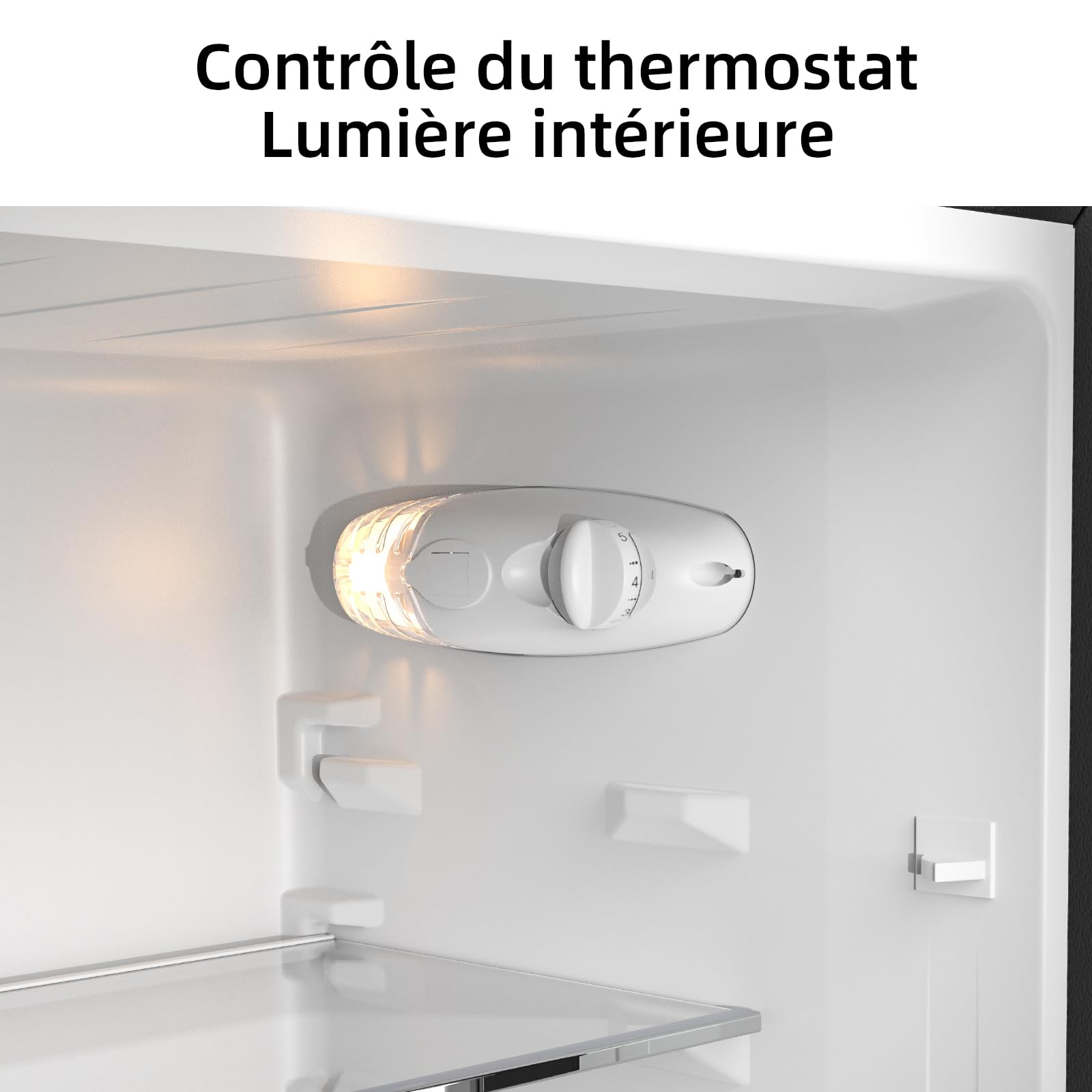 CHIQ Réfrigérateur congélateur bas FBM157L42 157L 47cm Low frost 39db Portes réversibles