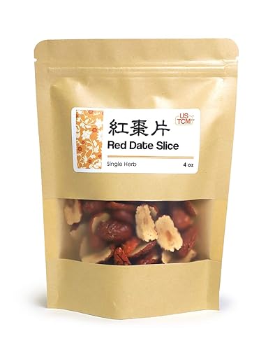 Miniatura 1 de NUEVO EMBALAJE Rebanada de azufaifo de fecha roja Hongzao - Frutos secos 4 Oz