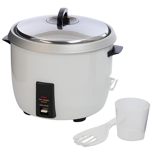 Miniatura 6 de FSE RC-0030 Arrocera de alta calidad resistente, capacidad de 30 tazas, función de mantener el calor, tenedor de plástico de gran tamaño