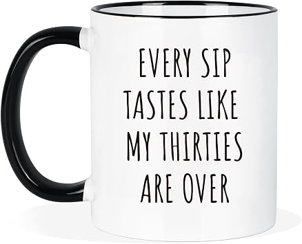 Funny 40th Birthday Gifts for Men Women 40th Birthday Mug 11oz, 40 Year Old Birthday Gifts for Her Him, Happy 40th Bday Gift for Dad Mom Brother Friends, 1986 Birthday Decorations Coffee Cup