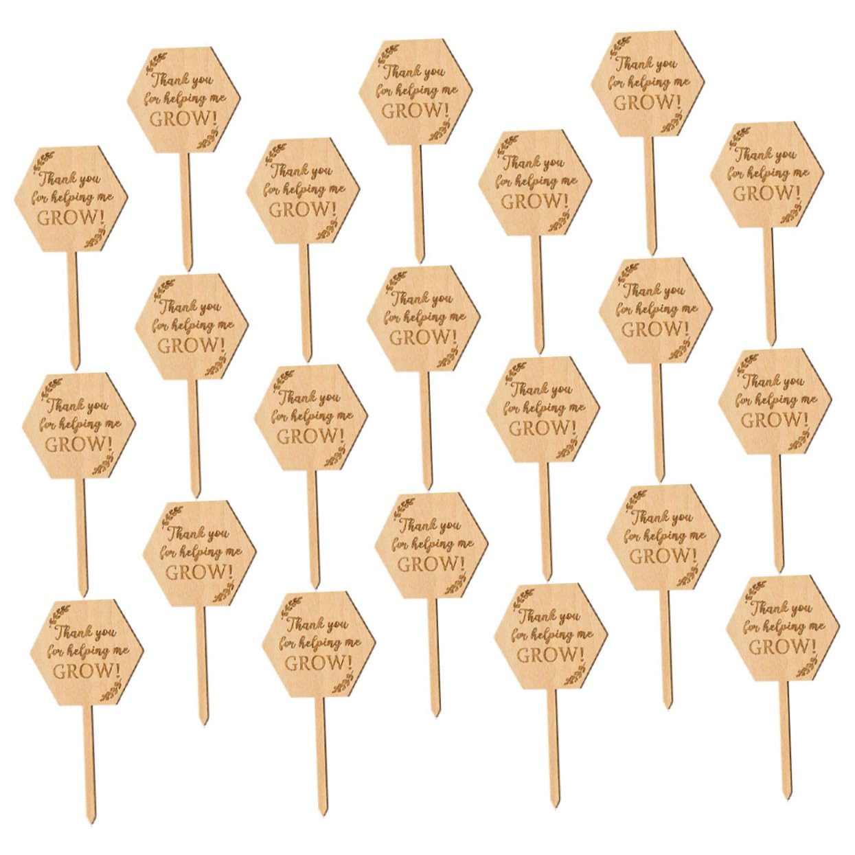 ibasenice 5 Ensembles Étiquette En Bois Étiquettes De Pépinière De Jardin Étiquettes De Plantes De Pépinière Toi Nom Pour Étiquettes De La Pot De Fleurs Étiquettes De Semis 40 Pièces * 5