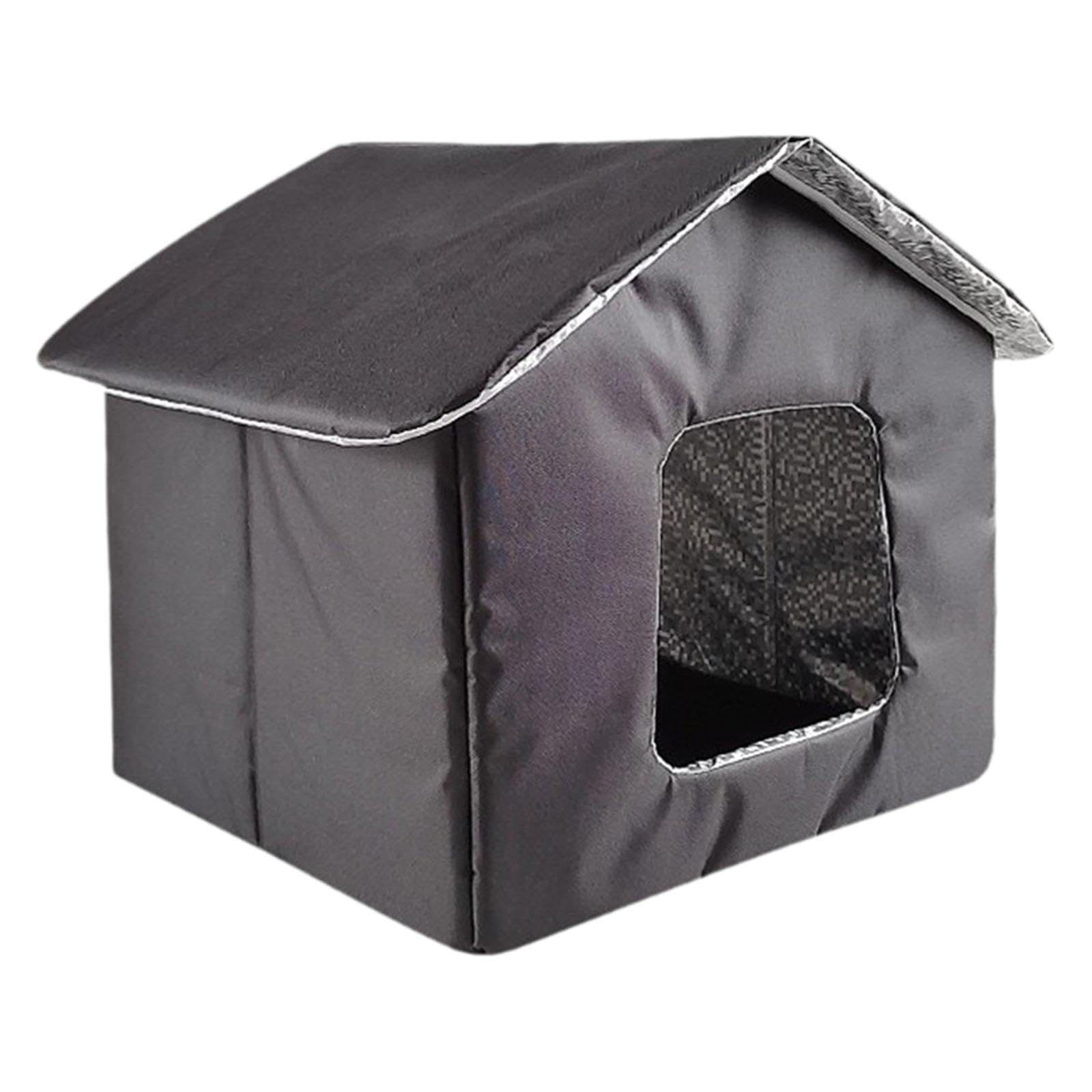 Outdoor Cat House Winter Cat Cave Enclosed Stray Cat Bed for Cats Kitten Pet S|Pet Supplies| Cat Supplies| Beds-image-34