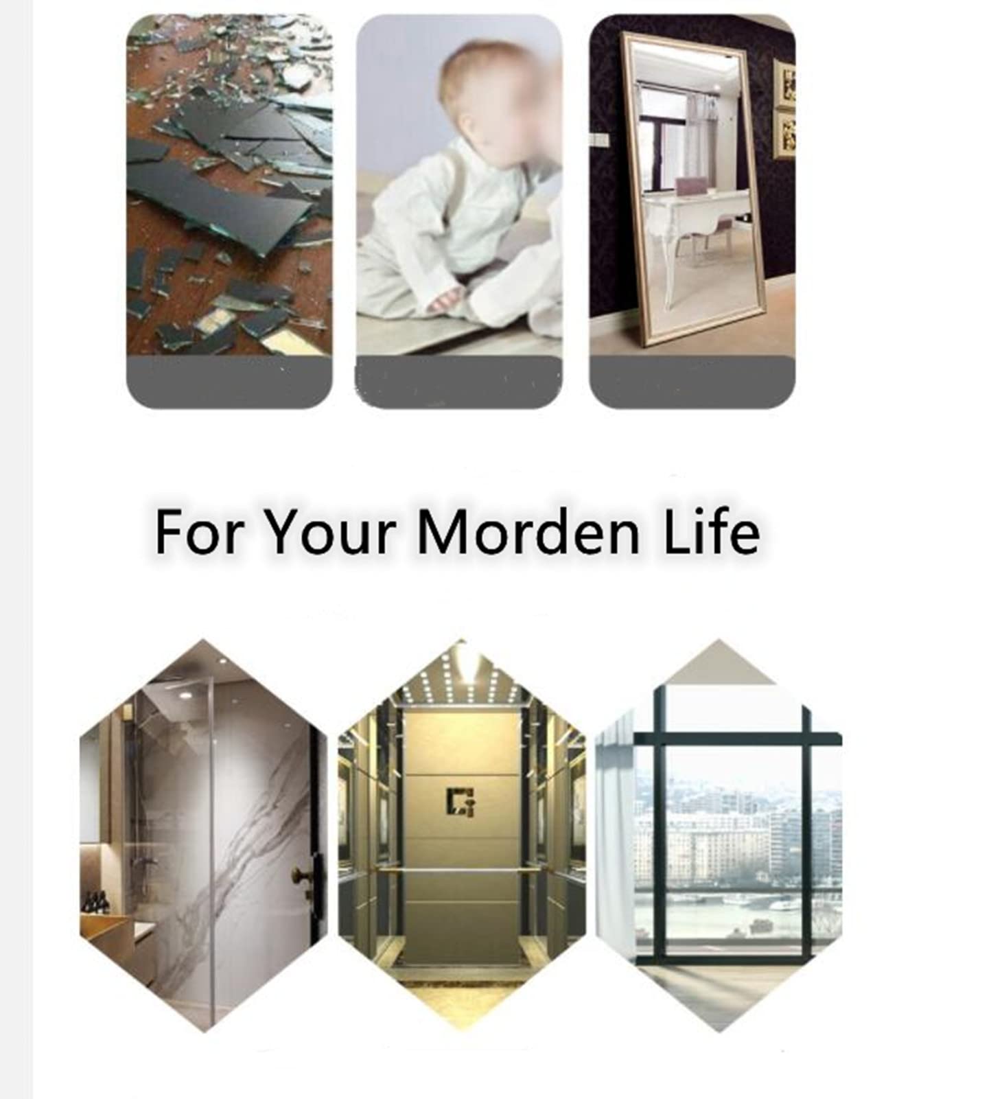 Flexible Mirror Sheets,19.7x39.4in Mirror Paper Self Adhesive Roll Stickers Non Glass Self Adhesive Mirror Tiles Self Adhesive Sheets,Great for Craft Home Wall Decor (2*Silver 19.7 * 59inches)