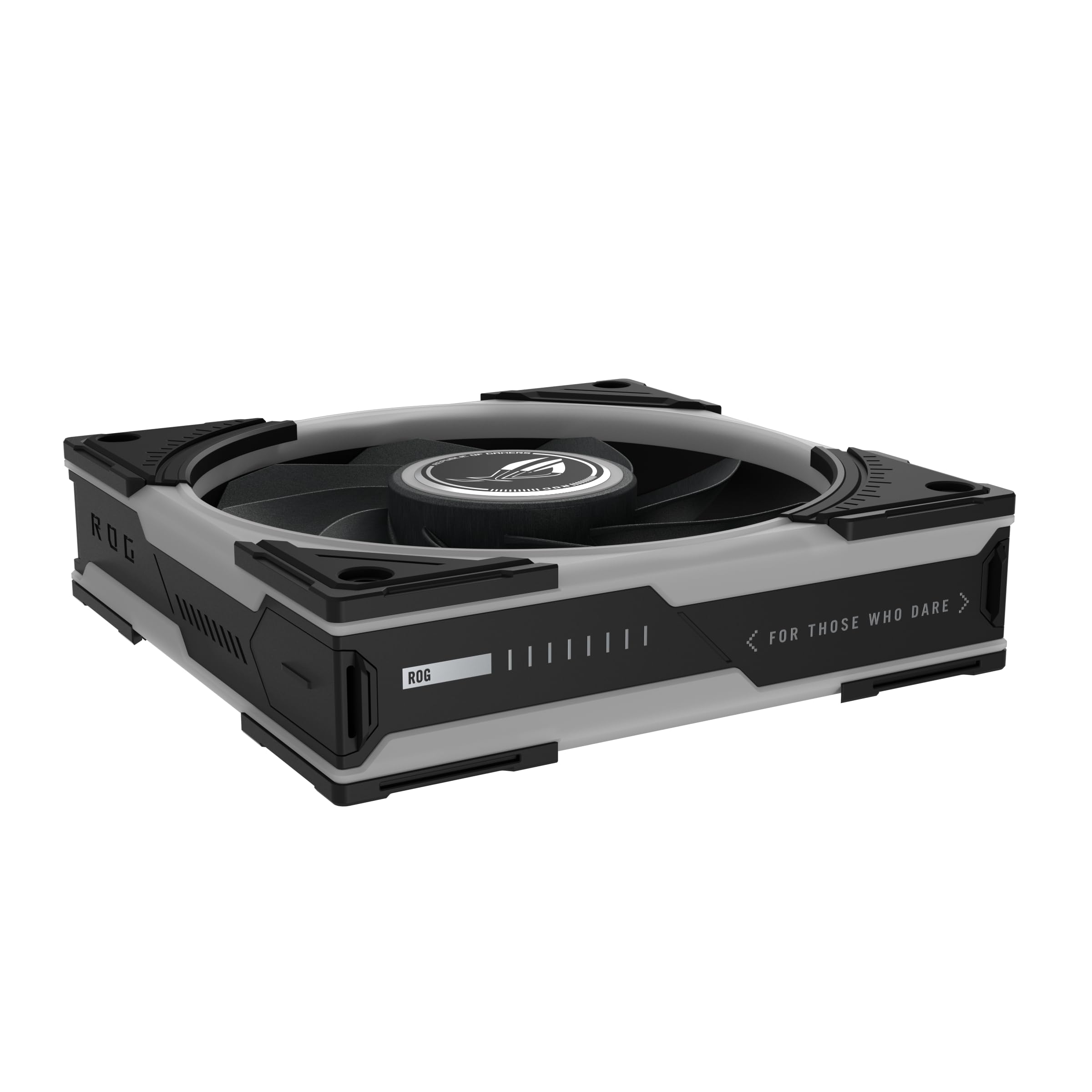 ASUS ROG Eurux GR120 ARGB Reverse PWM Lot de 3 ventilateurs PWM 120 mm PWM, 2200 tr/min, chaîne en marguerite brevetée, éclairage personnalisé, moyeu de ventilateur