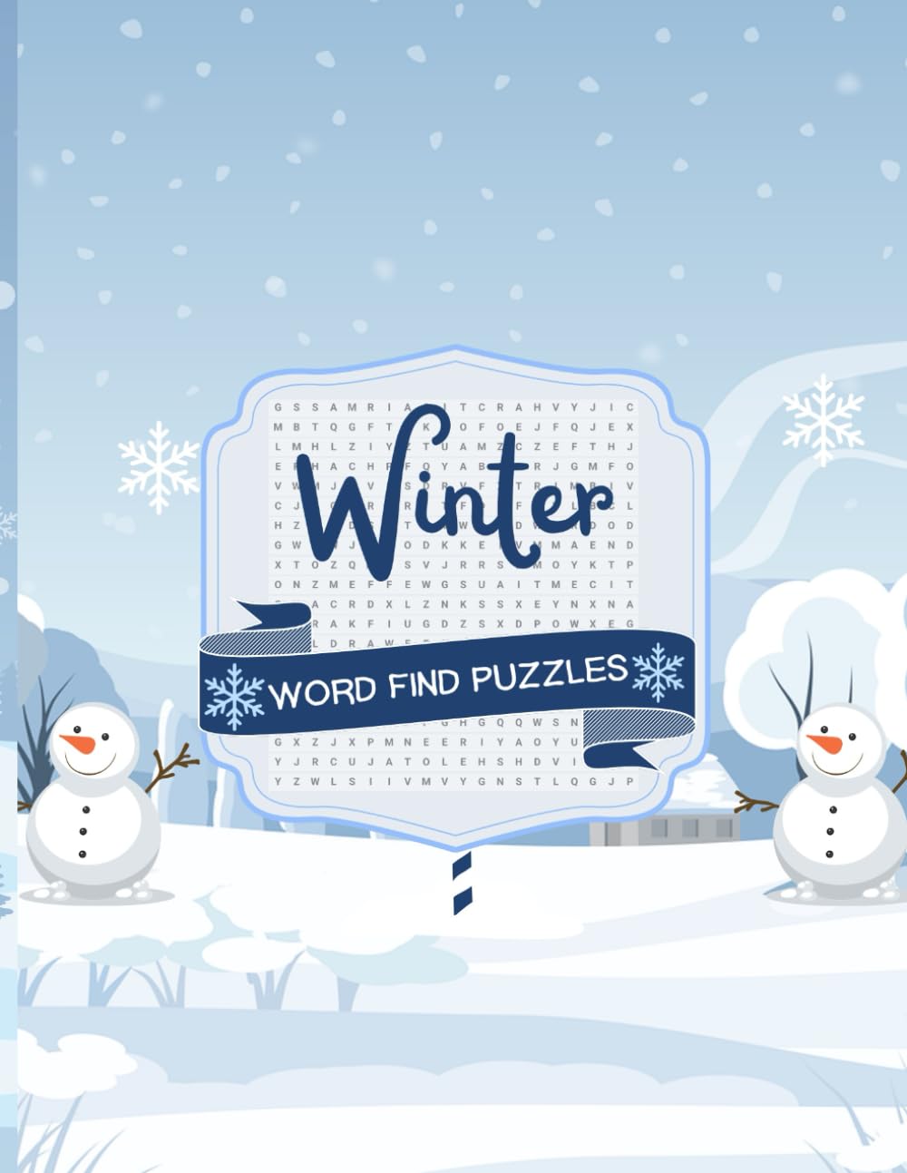 WINTER WORD FIND Puzzles: : Relax and challenge your mind with 500 cozy winter word puzzles