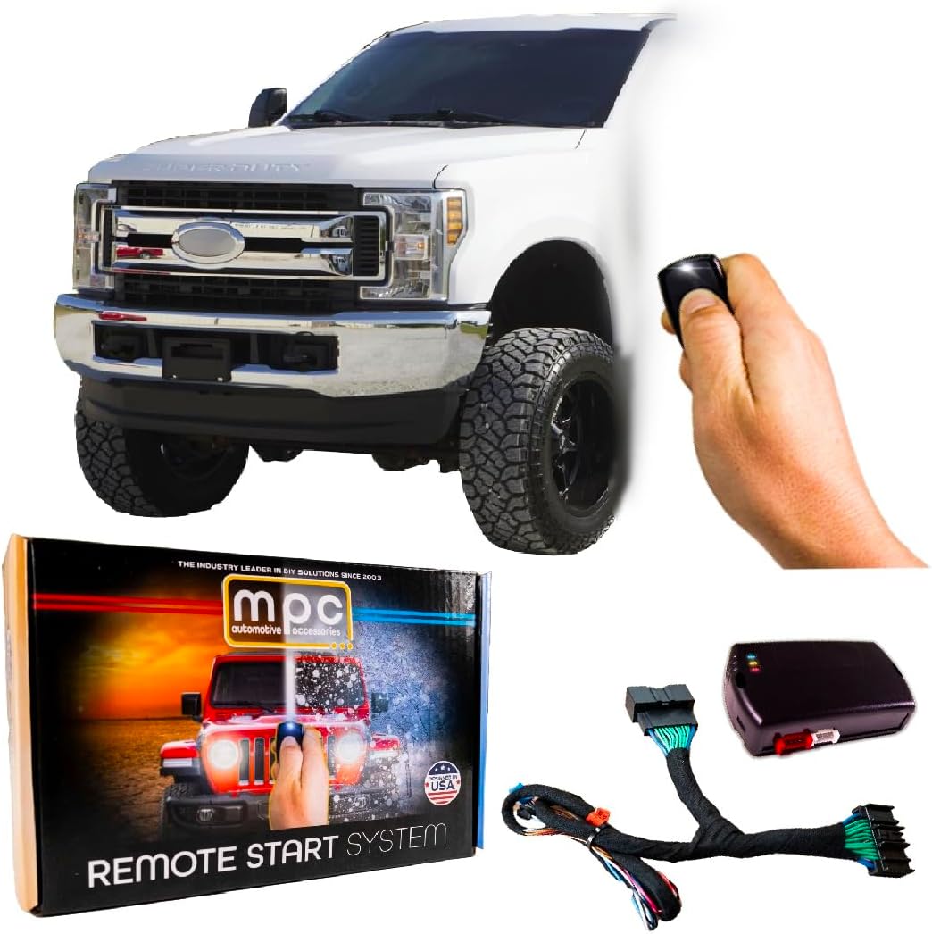 MPC Plug N Play Remote Start Compatible with 2017-2019 Ford F-250 SD |Gas| |Key to Start| Factory Key Fob Activated