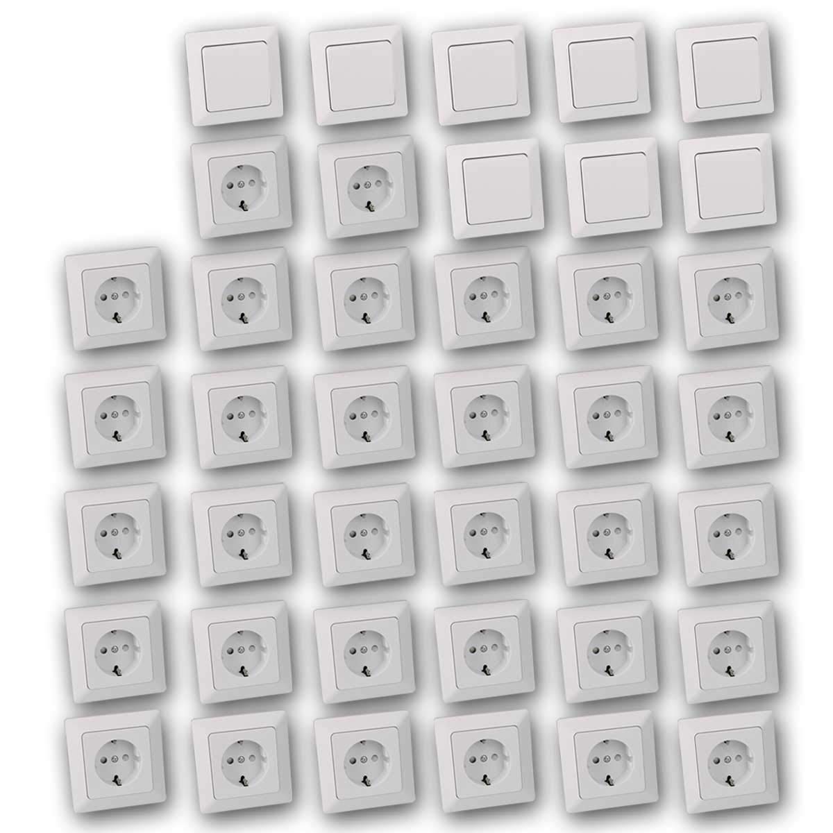 MILOS Starter-Kit 32-teiliges Set 250V~/ 16A, weiß
