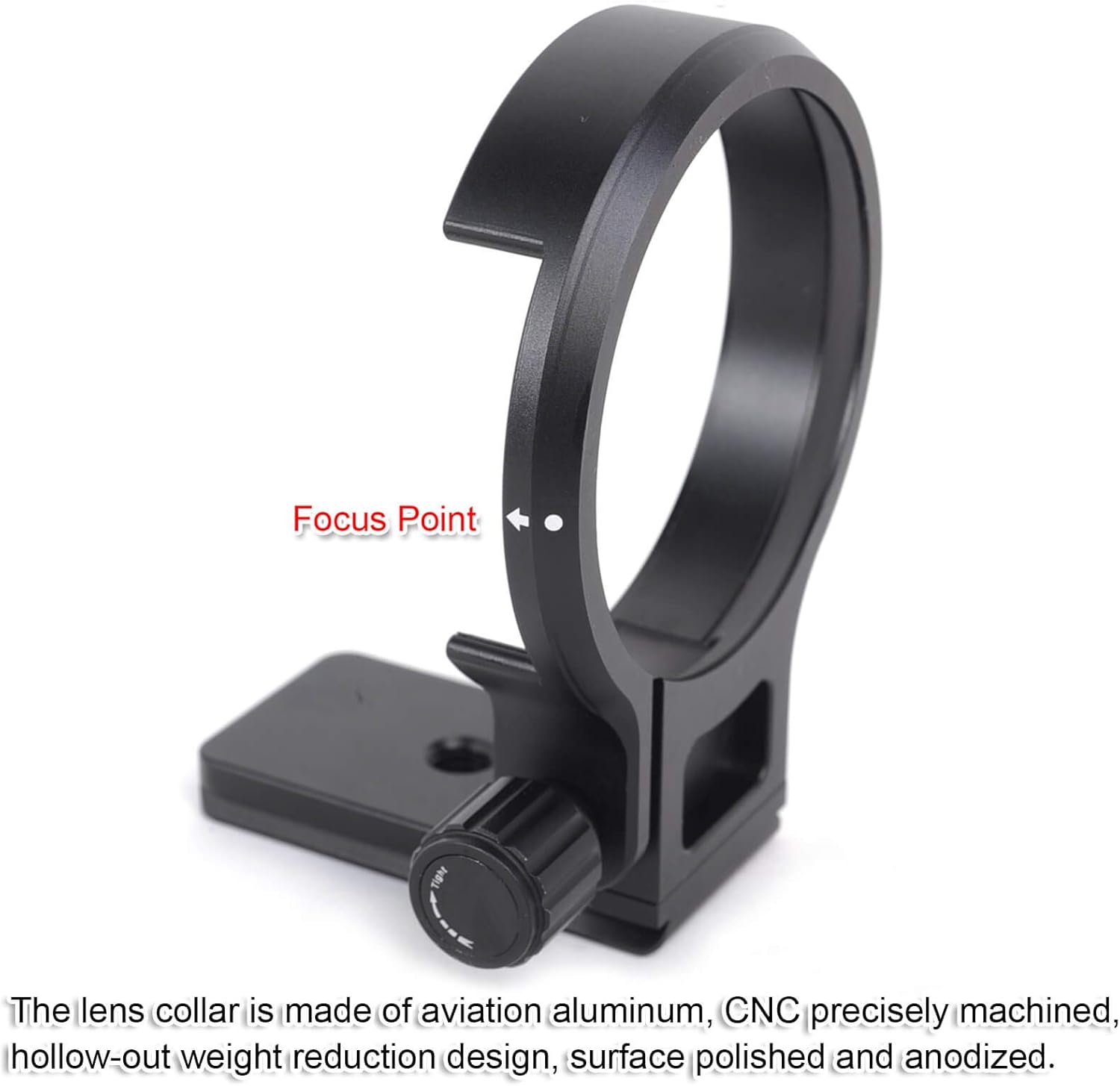 Tripod Mount Ring, Camera Lens Collar Holder Compatible with Sony FE 70-300mm f/4.5-5.6 G OSS Lens SEL70300G, Arca-Swiss Fit Quick Release Plate 1/4"& 3/8" Screw Holes for Arca Tripod Head Clamp