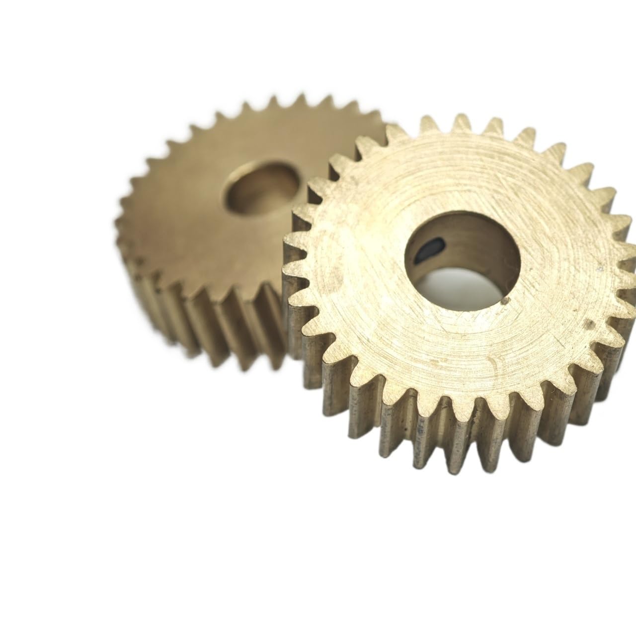 52 Teeth Copper Flat Gear 32.4mm Diameter 5mm Thickness 0.6 Module Cylindrical Spur Gear 0.6M 52T Straight Teeth Pinion Mechanical(5MM bore)