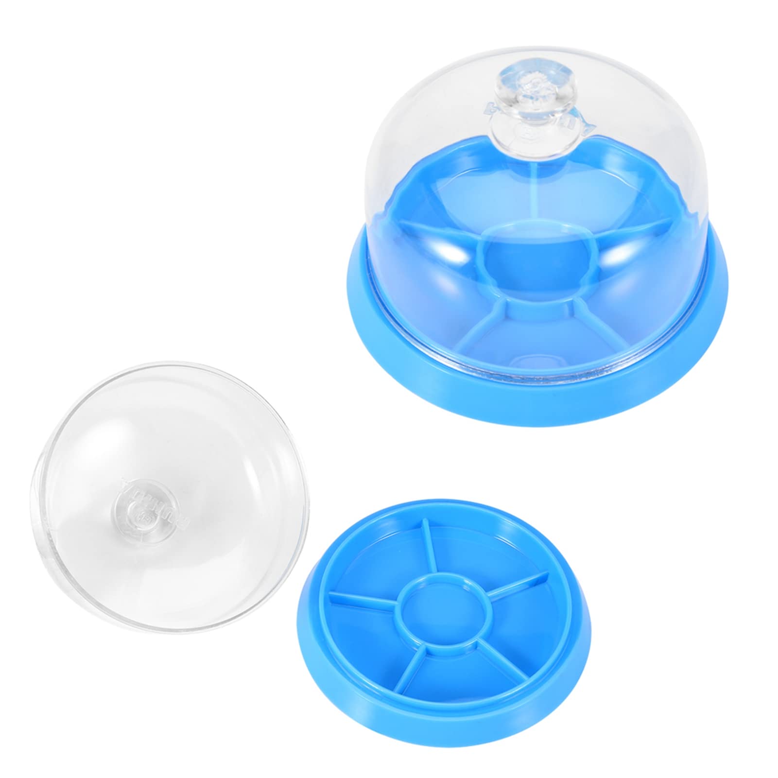 Joyzan Watch Movement Dust Cover, Plastic Watches Sheet Cover Moistureproof 6 Slots Anti Dust Tray Storage Box Holder Tray Hardware Part Container Component Watchmakers Repair Spare Kit Accessory Tool