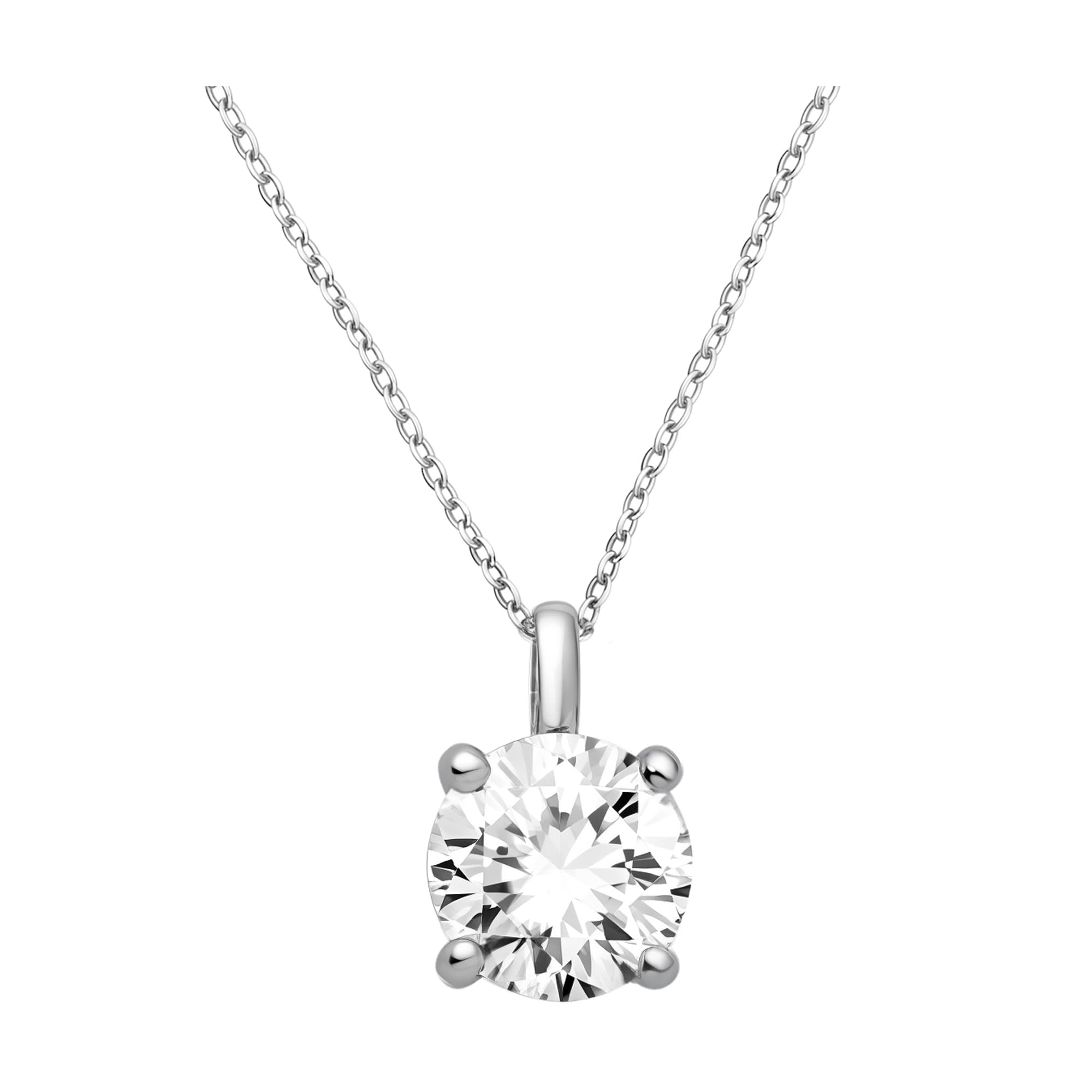 Sofia Milani Collar para Mujeres en Plata de Ley 925 - Colgante de Cubic Zirconia - 50340