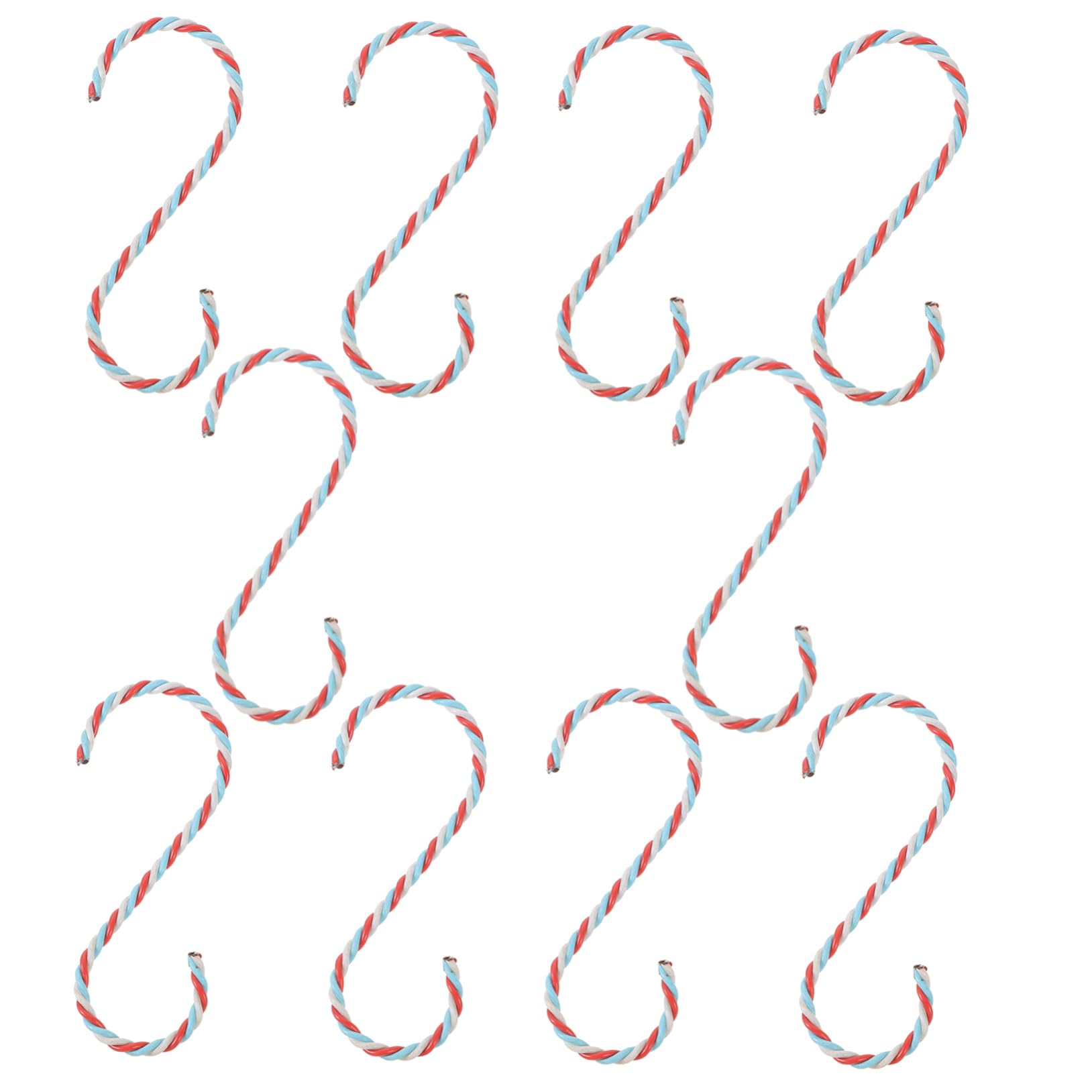 Cabilock 10pcs Christmas Hooks Sturdy Hangers for Stockings Ornaments and Decorations for Trees Doors and Windows Easy Installation for Holiday Cheer