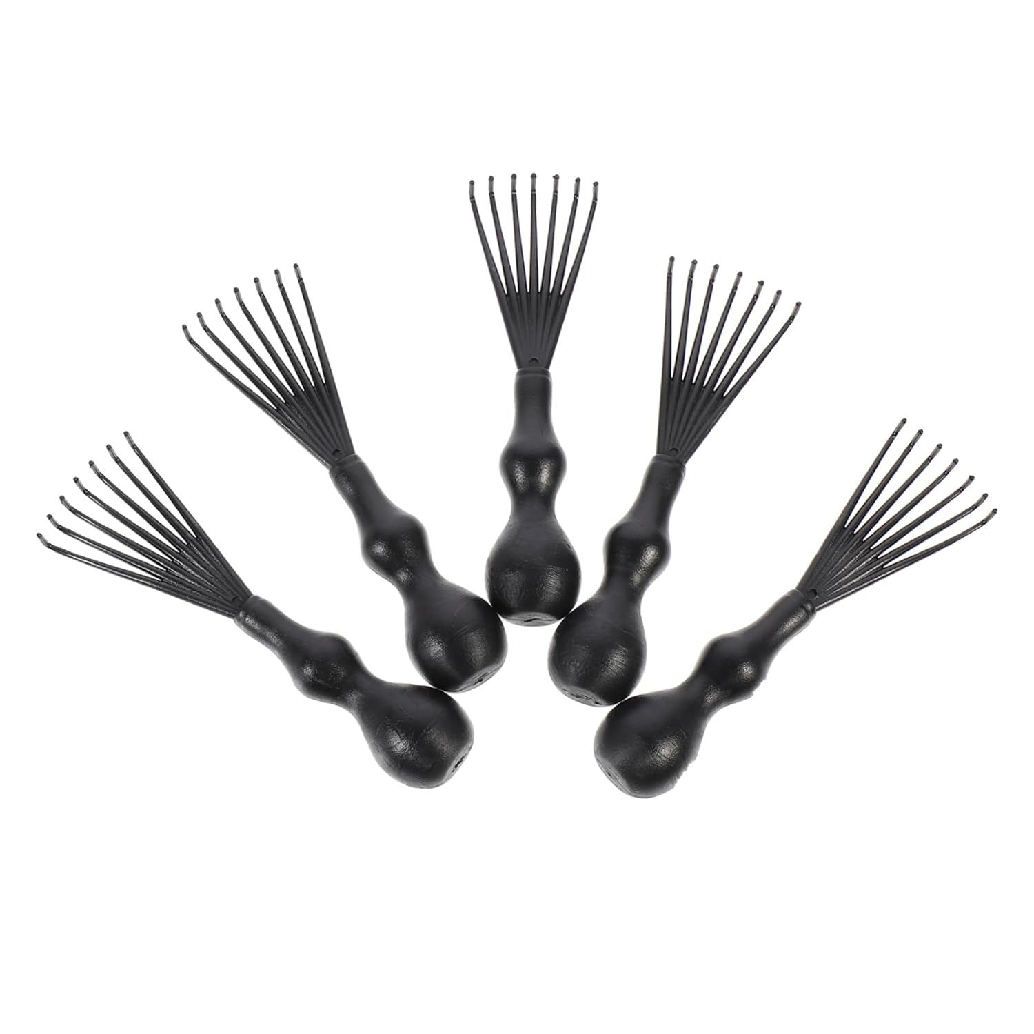 8Pcs Hair Brush Remover Comb Claw Cleaner Portable PP Black