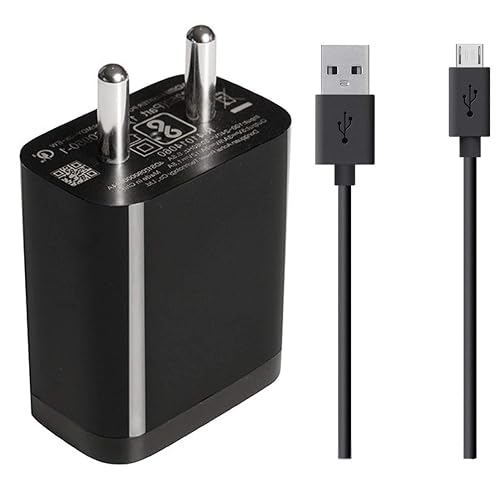 Fast Charger for Mi Xiaomi Redmi 5 Pro/6 Pro/Redmi 5, Redmi 4, Note 5, Redmi 7, Redmi 3S Prime/Redmi 6A || Compatible Like Standard || Adapter with Fast Charging Data Cable 2.4 Amp Black