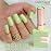Double Rhythm 15ML Gel Nail Polish Pure Sheer Same Color Same Bottle Soak Off Gel Polish Art Manicure Salon DIY at Home for Women (Green-A1391)