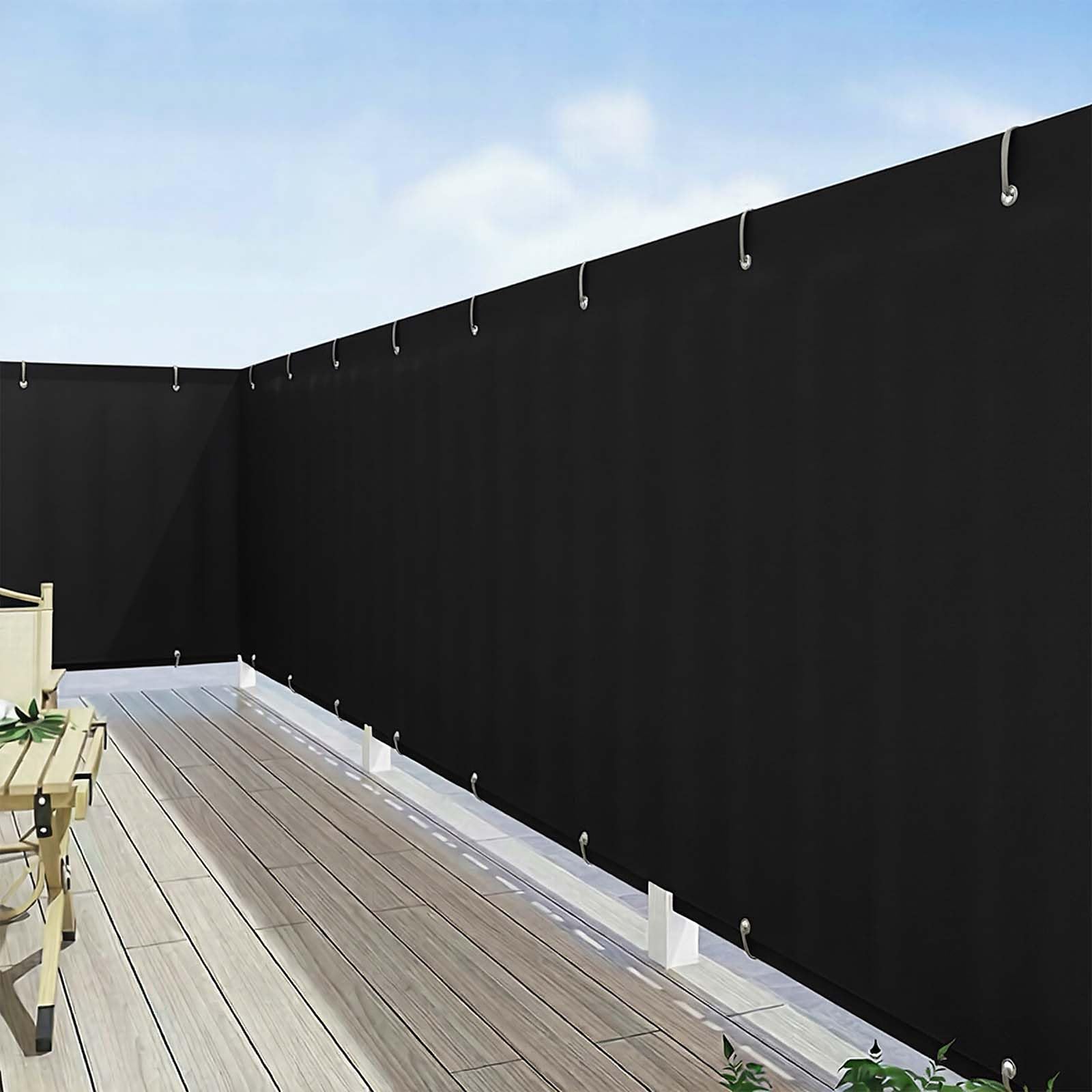 Brise vue balcon extérieur étanche et coupe-vent avec serre-câbles