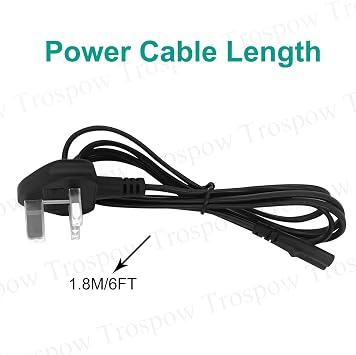 Power Cable Replacement for Sony Playstation PS5 5 PS4 4 PS3 Figure 8 Power Lead Cord