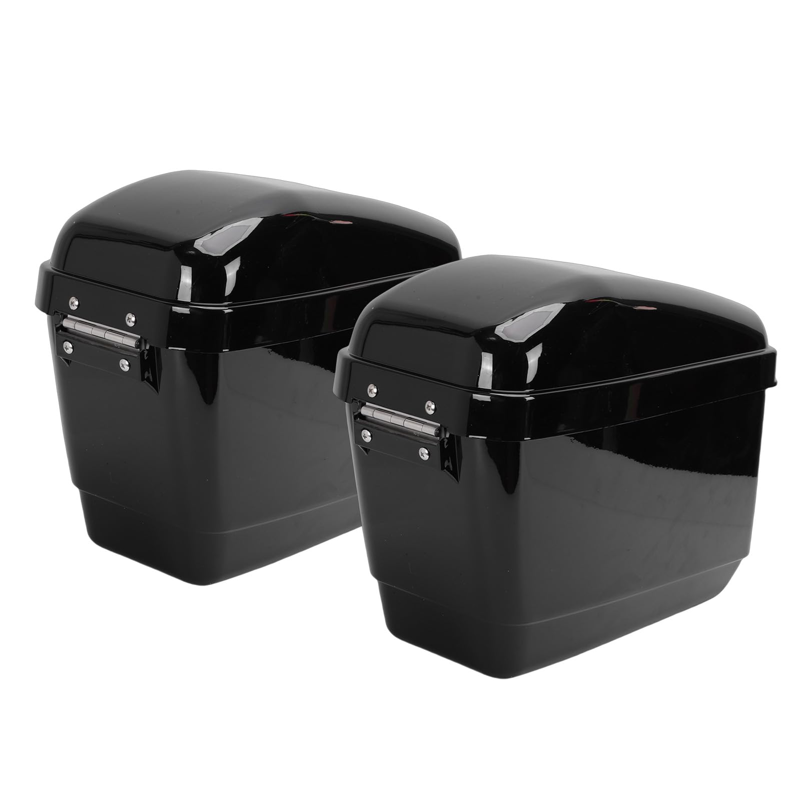 Aramox 1 par de Alforjas Duras para Moto de 45L con Kit de Montaje de Revestimiento de Bloqueo Caja de Almacenamiento Lateral Universal para Maletero de Motocicleta de Plástico ABS