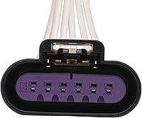 Dcmr Headlight Connector Pigtail 13584094 16584094 for Buick Lucerne Rendezvous 2002-2009 - 6-Term Female Black Purple