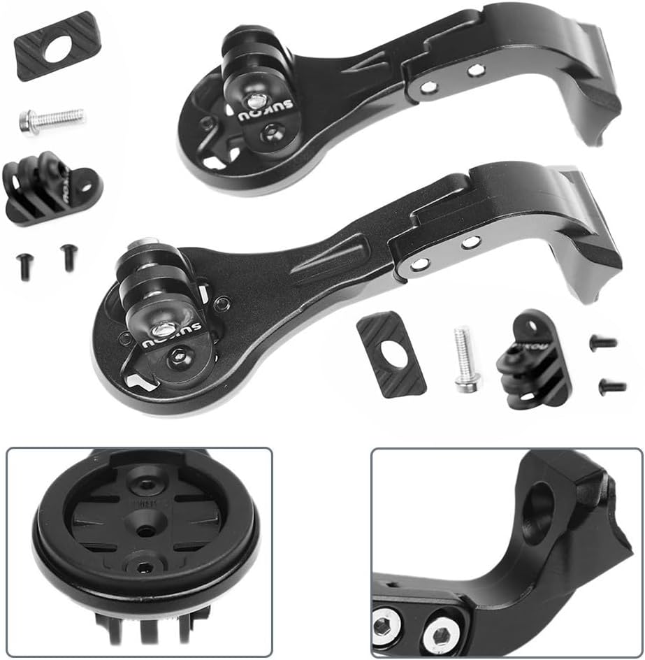 Bike Computer Mount, Computer Holder for Garmin for Trek MADONE SLR7/9 for Wahoo for Bryton for Garmin for Sport Camera(Long)