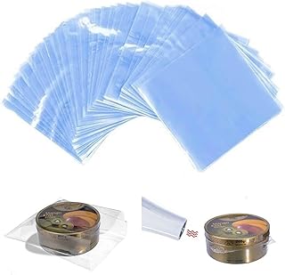 シュリンクラップ 熱収縮袋 100個 ドライヤーで直接封をする 透明 防水 防塵 シュリンクフィルム袋 熱収縮性透明フィルム 保護カバー 汚れ防止フィルム ギフト包装 リモコン包装用 家庭用 (8*25cm)