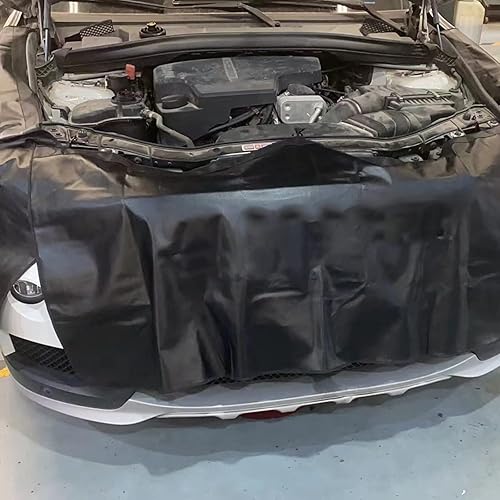 Miniatura 2 de QUYDDC Fundas de guardabarros más gruesas para mecánicos con imán fuerte y ganchos, cómoda fijación, cuero sintético impermeable resistente a la