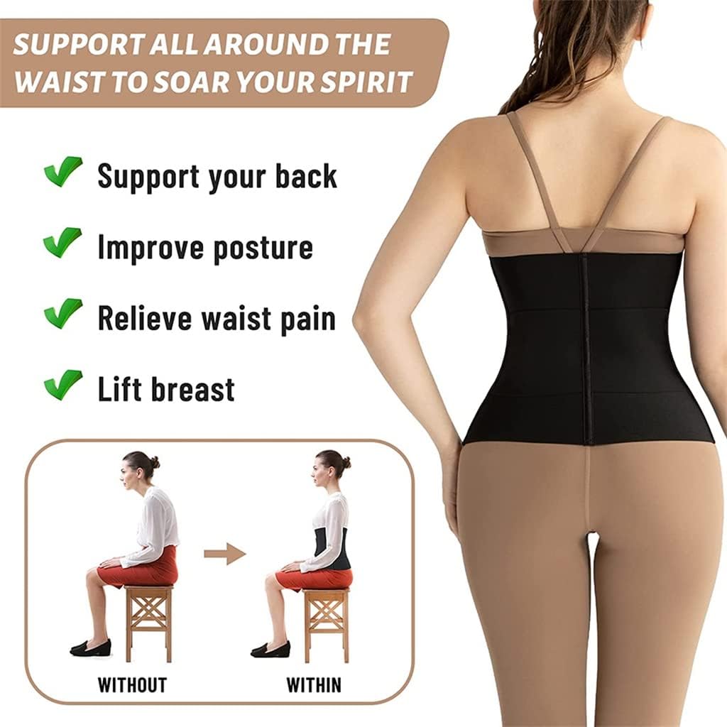 JSEIAJB Waist Trainer for Women Slimming Body Shaper Trimmer Abdomen Cincher Underbust Corset Tummy Control
