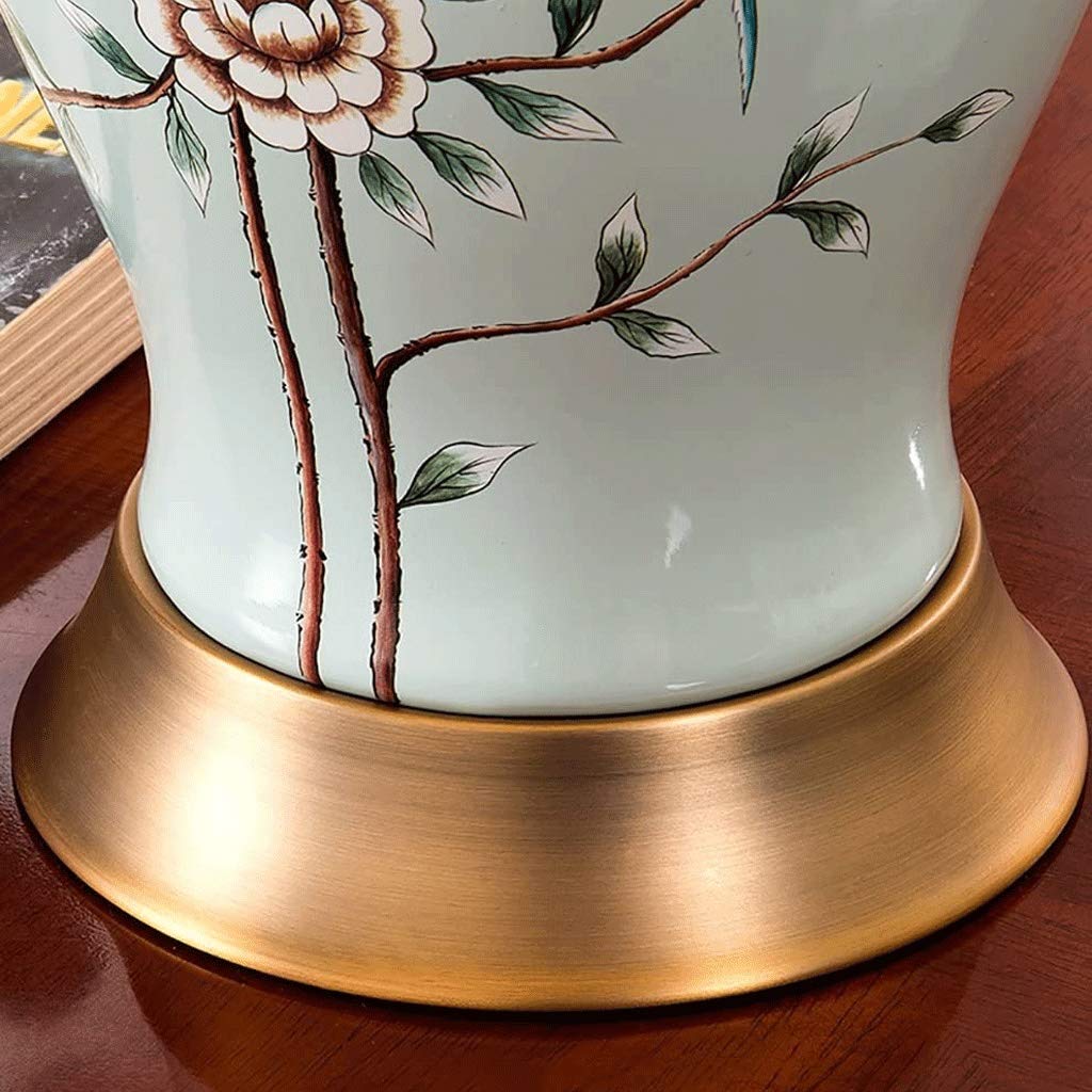 Nowoczesna minimalistyczna kreatywna dekoracja LED z abażurem lnianym, ceramiczna lampa stołowa, metalowa podstawa, sypialnia, salon, lampka nocna