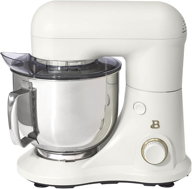 5.3QT Capacity Lightweight & Powerful Tilt-Head Stand Mixer, White Icing by Drew Barrymore
