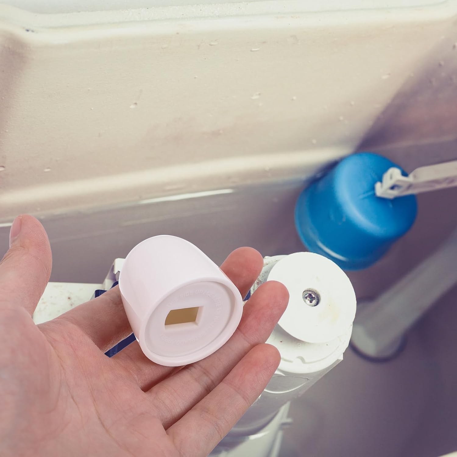 VALICLUD 8pcs Push-on Toilet Bowl Bolt Covers Universal Plastic Toilet Caps Floor Mounting Decorative Covers for Bathroom Accessories