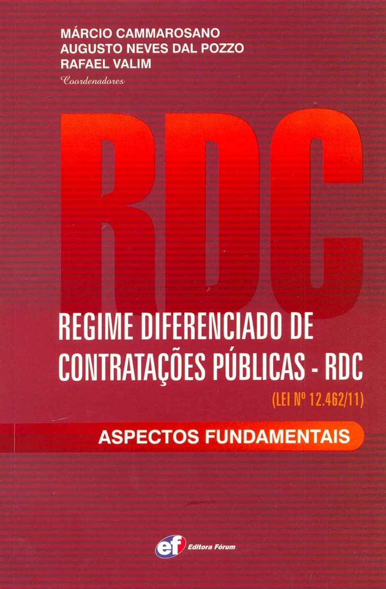 Capa de Regime Diferenciado De Contrataçoes Publicas - Rdc