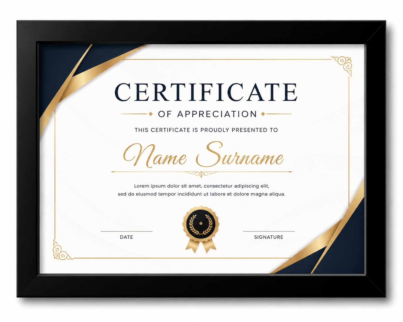 Customised Certificate Photo Frame, Wooden, 12x8 Inch, Personalised Name & Design, Landscape, Wall Mount & Table Top-image-24