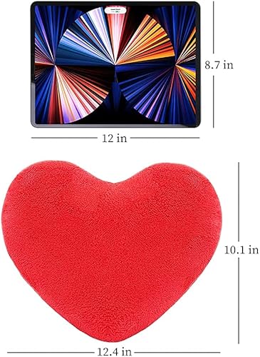 Miniatura 7 de sunyou Cojín de peluche con forma de corazón rojo, regalo para niños, niñas, día de San Valentín, ideal para sala de estar, dormitorio, comedor,