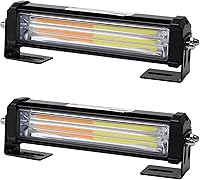 Vista 7 de Tira de luz de advertencia de tráfico intermitente de emergencia 2 en 1, luz intermitente de advertencia de seguridad, adecuada para camiones