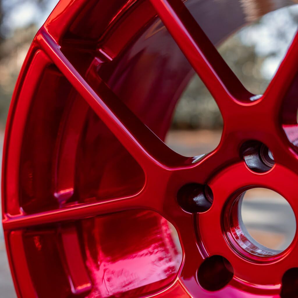 PRISMATIC POWDERS Lollypop Red - Transparent Urethane Powder Coating - High Gloss 1 LB - Durable, High Performance Coating for Automotive Metal, Wheels, Parts - Made in USA - (UPS-1506)