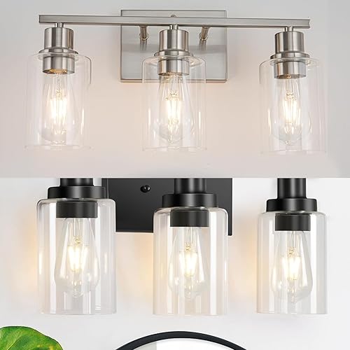 Miniatura 10 de Paquete de 4 fundas de repuesto para ventiladores de techo, pantallas de vidrio transparente con forma de campana, ajuste de 1.65 pulgadas de altura