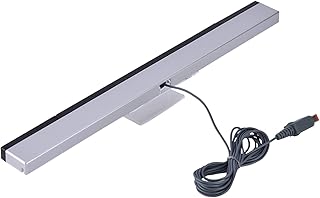 Wired Infrared IR Signal Sensor Bar Receiver Game Wired Infrared Receiver IR Signal Motion Sensor Slim Bar No Batteries or Power Adapter Required Receiver with Stand