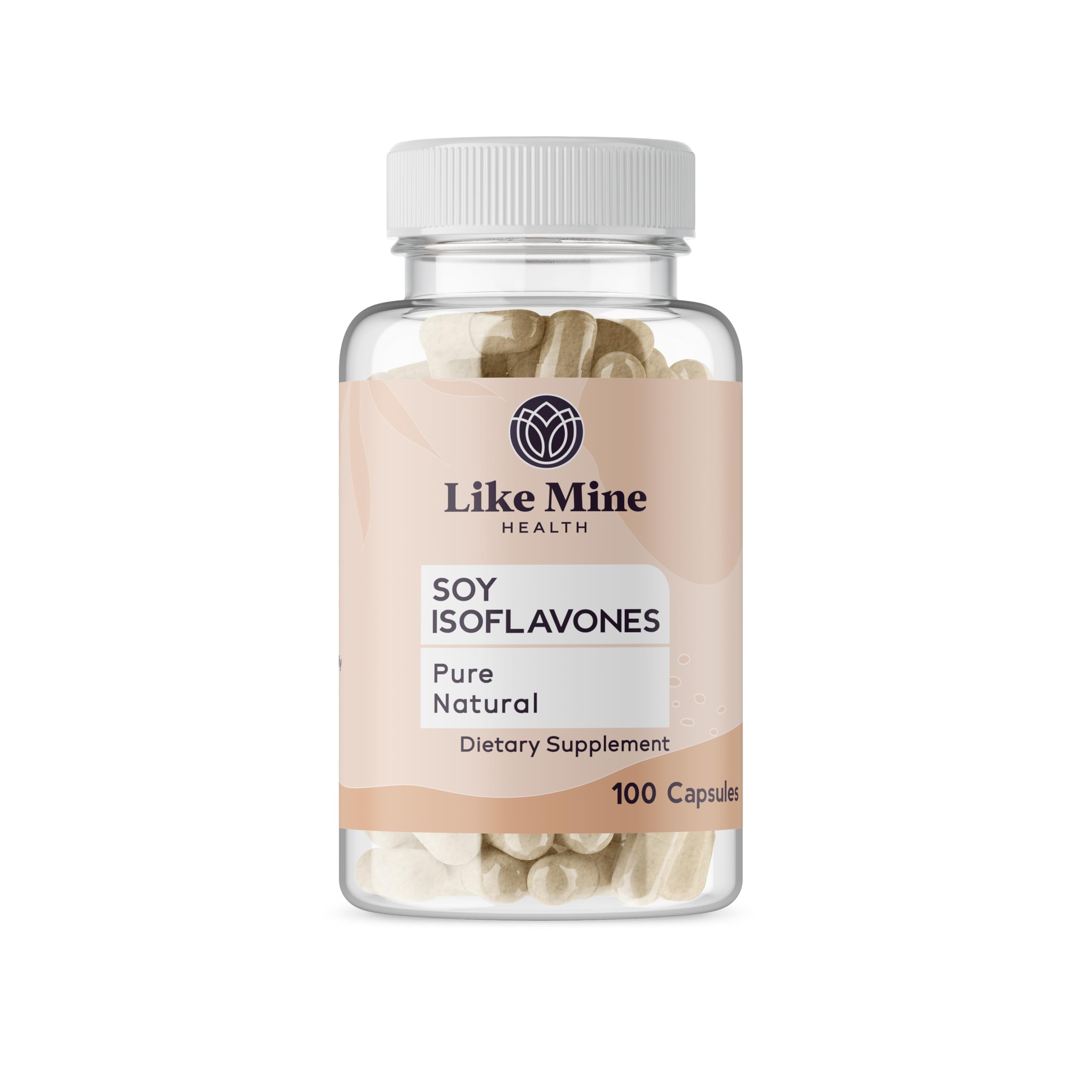 Like Mine Soy Isoflavones (100 Capsules), Pure & Natural, Dietary Supplement, No Fillers