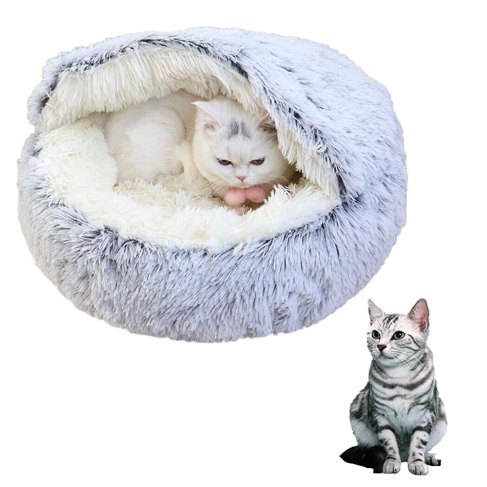 NYTRYD Calming Dog Bed Fluffy Plush Cat Bed for Large Medium Small Dogs