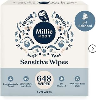 Millie Moon Sensitive Baby Wipes - Plant Based (648)