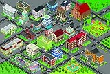 Tapis de jeu inspiré du bloc Town Lego – 100 cm x 65 cm