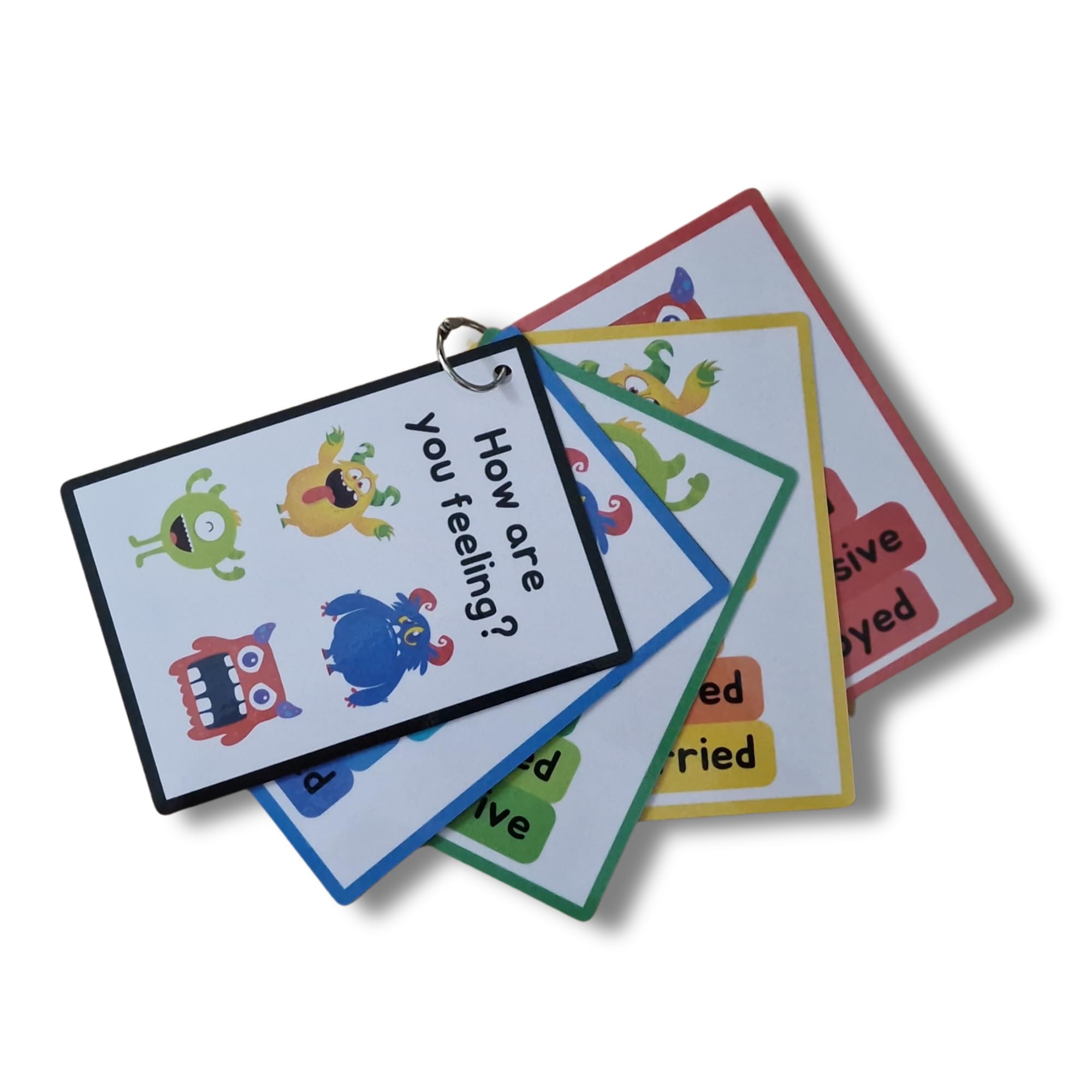ASD Resources - Monster Emotion Keyring - Visual communication - Autism - Zones of regulation