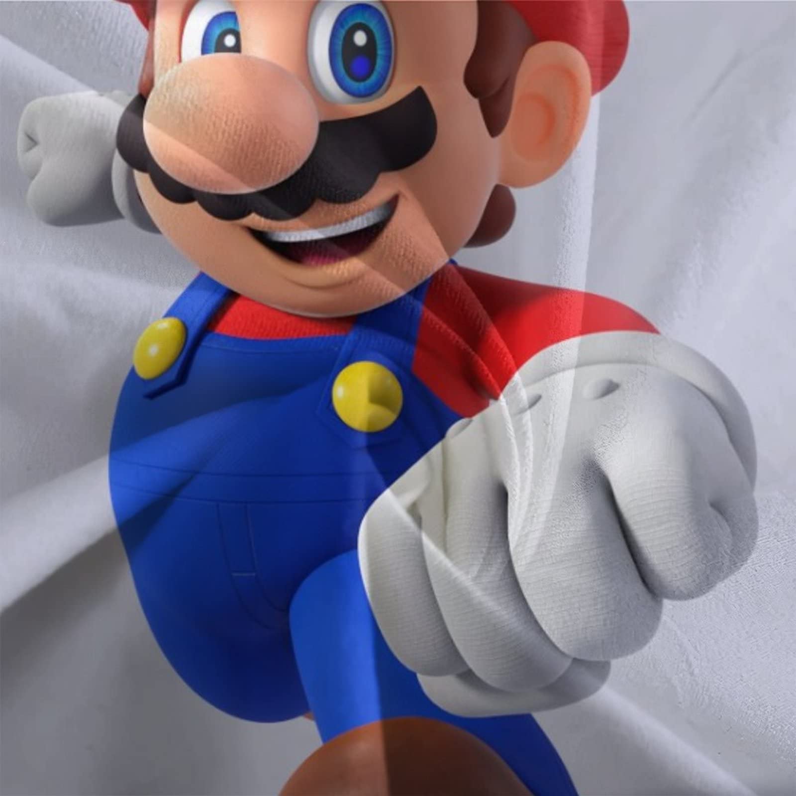 Housse De Couette Et Taies D'oreiller Imprimé Mario Bros 3D - Microfibre Douce, Tailles Simple à Super King